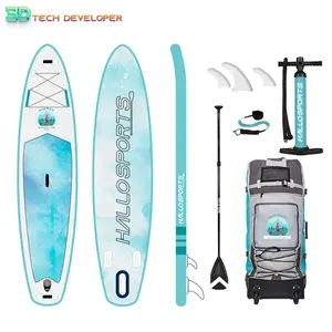 Hallo sports 052 Premium XL Wasser aufblasbares Stand Up Paddle Board für 2 Personen