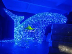 Décoration de célébration du festival 2025 Baleine, requin, affichage d'éclairage en forme de dinosaure Décoration extérieure - Product Image 4