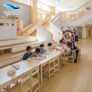 Montessori ชุดเก้าอี้และโต๊ะเฟอร์นิเจอร์สำหรับเด็กก่อนวัยเรียนเฟอร์นิเจอร์สำหรับโรงเรียนอนุบาลโรงเรียนห้องเรียน - Product Image 1