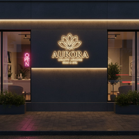 Papan Tanda LED Frontlit Tahan Air Khusus dengan Baja Anti Karat, Daya Tahan 50.000 Jam untuk Restoran dan Signage Perusahaan di Luar Ruangan