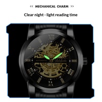 Montre de mode pour homme Aili Feida Quartz en acier inoxydable 40 mm avec verre minéral renforcé, aiguilles lumineuses et double fermoir papillon