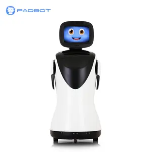 Reconocimiento facial de negocios Interacción inteligente Bienvenido Transformador Robots Humanoide Chat Recepción Robot de baile