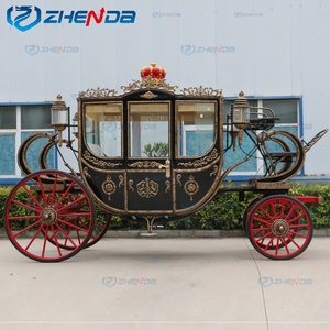 Charrette royale personnalisée pour mariages et événements, charrette à chevaux élégante à vendre - Product Image 2