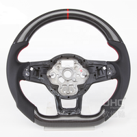 Flacher Boden D-Form Lenkrad Echte Kohle faser Für Bmw Audi Mercedes Benz Amg Vw Dodge Ladegerät Tesla Modifikation kosten