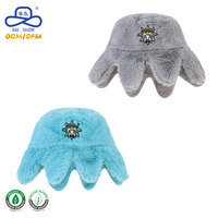 Chapeau Bob Personnalisé en Fausse Fourrure Tie-Dye OEM, Chapeau de Pêcheur Doux et Moelleux, Chaud pour l'Hiver, Extérieur, Unisexe, Vente en Gros, 4 Couleurs