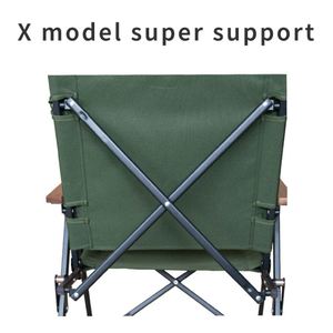 Silla Plegable Personalizada para Camping con Respaldo Ajustable en 3 Posiciones, Silla Portátil para Picnic y Pesca, Tipo Kermit - Product Image 4