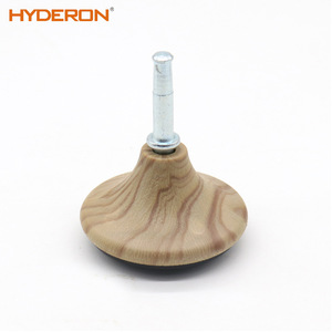 Hyderon Plastic Conical Furniture Legs Wood Grain Adjustable Feet For <b>Sofa</b> Cabinet Table Bed <b>Support</b> - Product Image 4