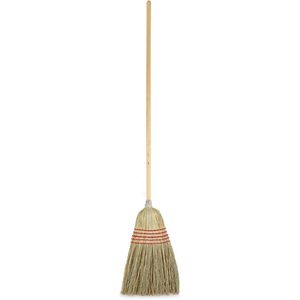 Escoba C-BROOM con mango de fibra mixta y madera, 120 cm de longitud, para limpieza del hogar, cabezal de plástico y recogedor - Product Image 3