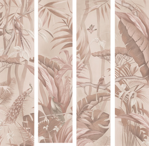 Feuillage tropical 3D Murale moderne Installation facile Salon Canapé & Fond <span class=keywords><strong>de</strong></span> té<span class=keywords><strong>l</strong></span>évision Papier peint artistique personnalisé - Product Image 4