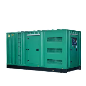 Generator Diesel anti suara, Generator Diesel prime anti suara dipasang luar ruangan, 3-phase 4-wire, 1000 KVA 400/230V 60 Hz 1800 RPM dengan penutup anti cuaca