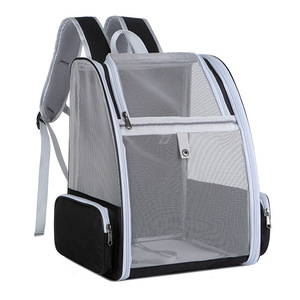 Cat <b>Backpack</b> Breathable Nylon <b>Carrier</b> Large Capacity Foldable For Outdoor Travel <b>Pets</b> - Product Image 5