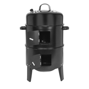 <span class=keywords><strong>Asador</strong></span> de <span class=keywords><strong>Carbón</strong></span> Portátil 3 en 1 de Acero para Acampar, Barbacoa y Ahumador con Funciones de Barbacoa y Ahumador - Product Image 2