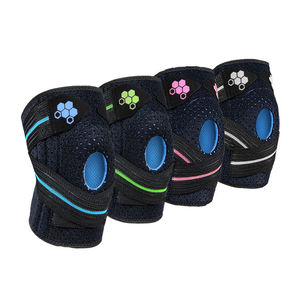 Genouillère de sport réglable avec 4 barres à ressort et coussinet en silicone pour la rotule, idéale pour la course, le basketball et le soulagement de la douleur - Product Image 3