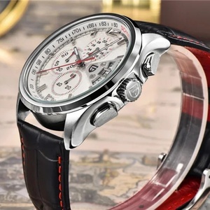 นาฬิกาข้อมือผู้ชาย PAGANI DESIGN PD-3306 รุ่นกันน้ำอเนกประสงค์ สายหนัง ควอตซ์  Relogio Masculino - Product Image 3