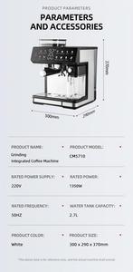 Machine à café à <span class=keywords><strong>grains</strong></span> CM5710 à double chaudière, réservoir d'eau de 2,6 L, réservoir de lait de 500 ml, 1350 W, cadeau de Noël pour les êtres chers - Product Image 5