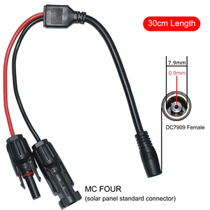 Câble <span class=keywords><strong>solaire</strong></span> personnalisé KAIBAO MC Quatre vers DC 8mm <span class=keywords><strong>Prise</strong></span> femelle pour panneaux photovoltaïques 200W Onduleurs Station d'alimentation portable Jackery - Product Image 2