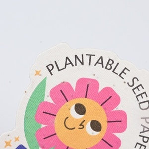 Papier artistique en forme de fleur pour germination de graines, idéal pour invitations de mariage, billets de la Journée des enfants, cartes postales d'entrée d'anniversaire - Product Image 2