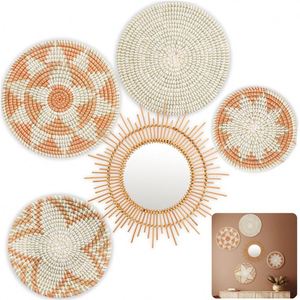 Living Decor Negozio Boho Canapa Tavolino Arte Murale Etiope Art Deco Nostalgia Pare Di Decoracion - Product Image 1