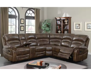 Nuovo stile moderno soggiorno in pelle Set vendita squisito rosso divano reclinabile per Lobby - Product Image 2