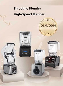 Mixeur Commercial Silencieux avec Couvercle, Broyeur à Glace à Bouton Poussoir, Robot Culinaire, Extracteur de Jus, Moulin à Grains, Machine à Lait de Soja - Product Image 2