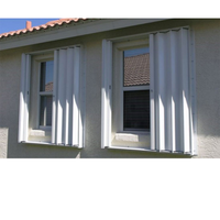 Fenêtre Moderne en Alliage d'Aluminium Pliante Anti-Ouragan, Anti-Vent et Insonorisée pour Salle de Bain, Hôtel, Villa