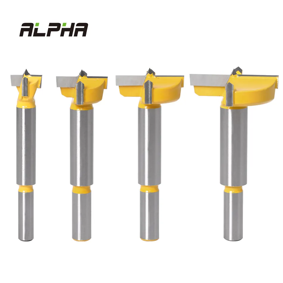 ALPHA 15mm-100mm Tungsten Carbide Cutters Hole Saw Wood Forstner Hinge Boring Center Drill Bits