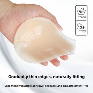 Parche de elevación de pétalos de pecho de talla grande, antiflacidez sujetador de silicona, parche de pezón Sexy en forma de cuchara sin costuras Invisible para mujer - Product Image 4