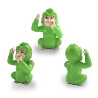 Jouet en PVC Monkey Blind Box - Surprise animale colorée pour enfants