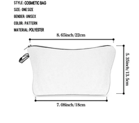 Trousse de Maquillage Luxe en Polyester Couleur Unie, Légère, Portable, Grande Capacité, pour Pinceaux, Rouges à Lèvres et Produits de Beauté, Personnalisable