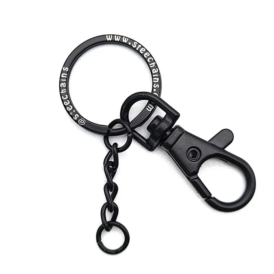 Anpassbare Dreh verschlüsse Lanyard-Clips Karabiner haken Metall-Hummer-Klauen verschluss mit Schlüssel ringglied und Bieger ingen