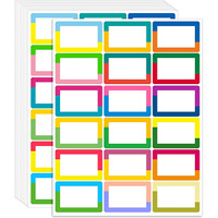 Etiquetas de Talla de Ropa con Código de Barras de Secado Rápido Personalizadas, Etiquetas de Papel Autoadhesivas con Forma Personalizada, Promoción, Entrega de Comestibles