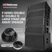 Sistema de Sonido Profesional Bekboes de Doble Línea de 8 Pulgadas, para Bodas, Actuaciones al Aire Libre a Gran Escala, Altavoces para Escenarios de Bares
