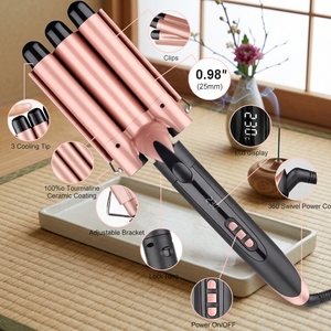 Rizador de Pelo Eléctrico con <span class=keywords><strong>Ondas</strong></span> Naturales, Calentamiento Rápido PTC, Múltiples Modos de Rizado, Fácil de Usar, Ideal <span class=keywords><strong>para</strong></span> Peinados de Hotel y Fiestas - Product Image 2