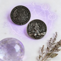 Pièce de monnaie de défi 3D double face personnalisée en forme unique, plaquée argent antique, fabrication artisanale en métal, conception de votre propre logo gratuite