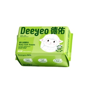 <span class=keywords><strong>Deyou</strong></span> Little Aries Serviette en coton doux pour bébé, double usage humide et sec, 4-6 ans, écologique, 200TC, serviette de visage unisexe, 80*1 paquet - Product Image 5