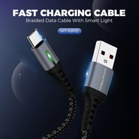 Smartilike 2A kabel USB Tipe C/mikro/IPH, kabel isi daya cepat untuk iphone 16 17 Pro Max kabel Android data
