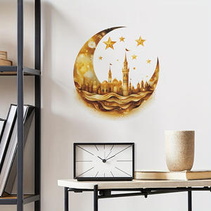 Adesivi Murali <span class=keywords><strong>a</strong></span> Forma di Luna Crescente per Decorazione Domestica, Autoadesivi in PVC, Vendita all'Ingrosso - Product Image 1