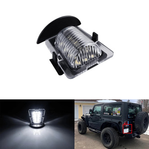 Luz LED para Matrícula de Jeep Wrangler 68064721AA, Tipo de Abrazadera, Luz Blanca, Carcasa Transparente, Distancia entre Orificios de 175 mm - Product Image 2