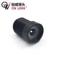 Lente CCTV de 3MP con Montura M12 de 1/2.5 Pulgadas, Lente de Enfoque Fijo de Baja Distorsión F3.0 para Cámara de Seguridad