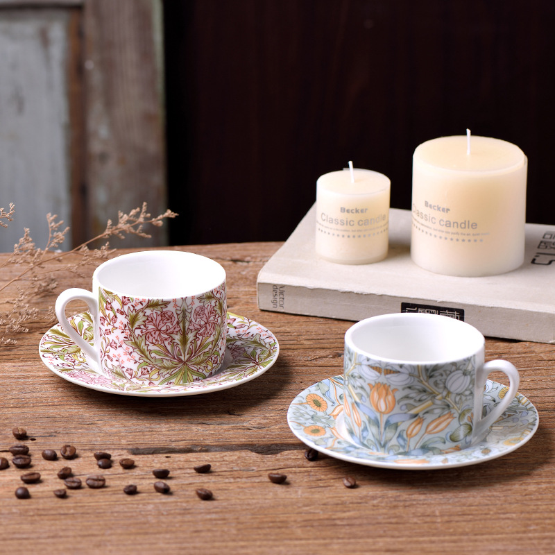 Nordic Baroque Garden Series - Retro Ceramic Coffee Mugs