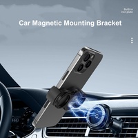 Support de téléphone portable polyvalent avec anneau de maintien, pliable, portable, pour bureau et voiture, avec autocollant arrière