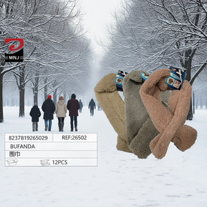 Bufanda Scarf Fleece Warm Winter Accessory 12Pcs Pack - Product Image 3