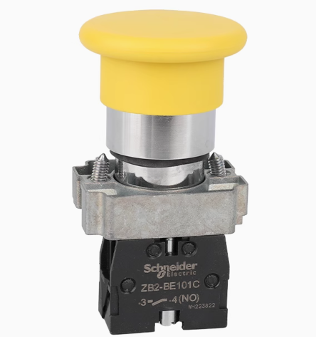 XB2BC51C yellow normally open contact