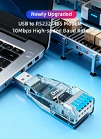 DTECH IOT5087S(MS) Módulo Adaptador de Comunicación Serial Bidireccional USB a RS232/485