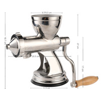 Kleine Roestvrij Staal Handmatige Tarwegras Roestvrij Staal Handmatige Tarwegras Juicer Hand Aangezwengeld Vruchtensap Machine Citroen Oranje Q