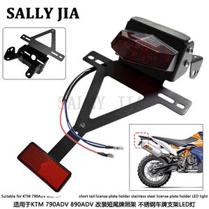 Support de plaque d'immatriculation court modifié en acier inoxydable avec éclairage LED, adapté aux <span class=keywords><strong>KTM</strong></span> <span class=keywords><strong>790ADV</strong></span> et 890ADV - Product Image 2
