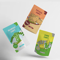 Sachet Doypack Personnalisé en Plastique Stratifié Qualité Alimentaire pour Emballage de Snacks, Noix, Biscuits, Chips de Pommes de Terre et de Plantain