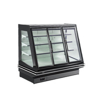 Vitrine Réfrigérée Commerciale à 3 Portes pour Viande avec Ventilation Forçée et Contrôle Numérique de la Température pour l'Exposition du Bœuf