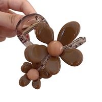 Pince à Cheveux Fleur Coréenne Élégante et Tendance pour Femmes et Filles – Grande Pince Requin Florale – Accessoire de Mode pour Cheveux – Fournisseur d'Usine