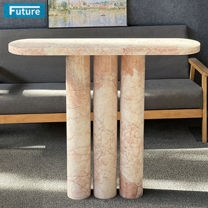 Đánh bóng sang trọng phong cách màu hồng Kem Hoa Hồng đá cẩm thạch Bảng điều khiển lối vào bảng cho phòng khách biệt thự trang trí khách sạn - Product Image 2